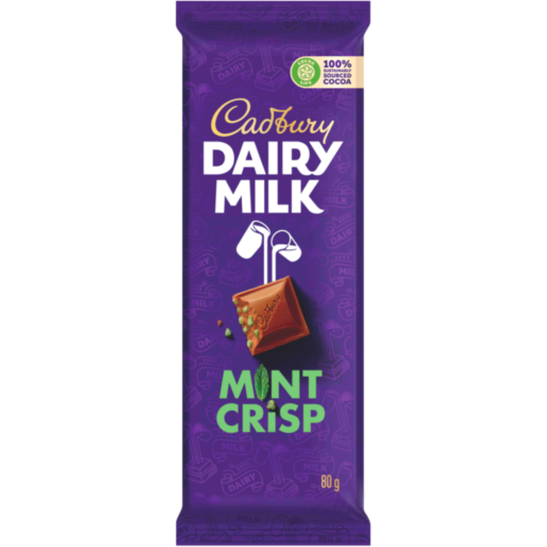 CADBURY DAIRY MILK MINT CRISP 80G
